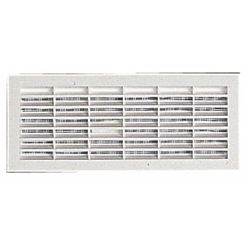 Grille de ventilation 96x275mm, avec moustiquaire, à visser ou à coller - B161 NICOLL