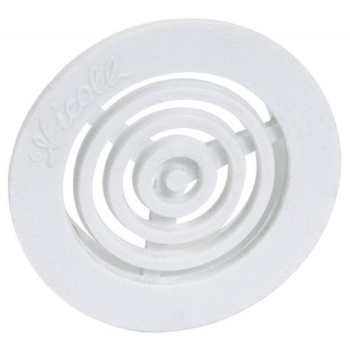 Grille d'aération contre cloisons pour tube de 35mm, avec moustiquaire - B33 NICOLL