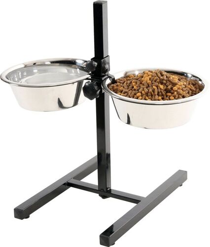 Support R?Glable Pour 2 Bols 2.5l