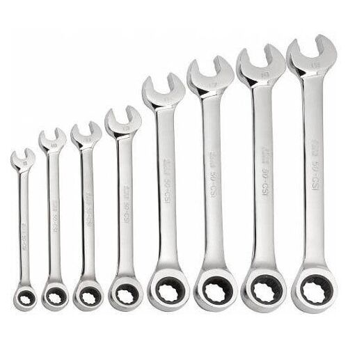 Jeu de 8 clés mixtes à cliquet - 50-CSI-J8 SAM OUTILLAGE