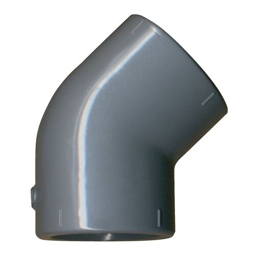 Raccord coudé 45° PVC pression F-F Jardibric ø50