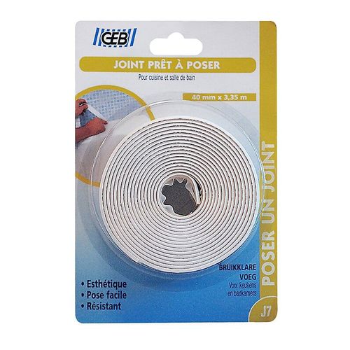 GEB JOINT ETANCH.PREFORME 3M35 X40MM BLANC