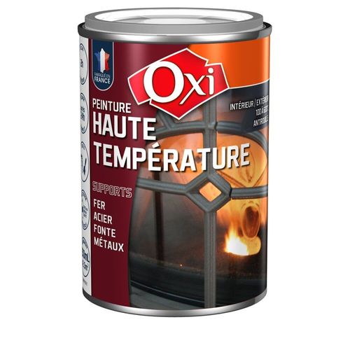 OXI PEINTURE HAUTE TEMPERATURE 100°C A 600°C NOIR SATIN 3285820036492BBQ ECHAPPEMENT CHEMINEE POELE BARBECUE BRICOLAGE RENOVATION ANTIROUILLE POT 250ML GRILLE PRO COMASOUND KARTEL CSK ONLINE