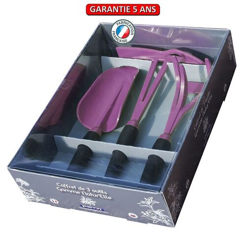 Coffret 3 outils de jardin gamme natur'elle - Framboisine