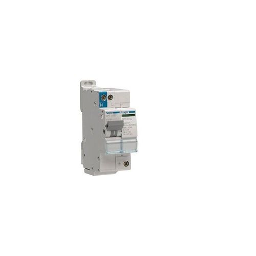 Hager SPN715D Parafoudre 2P auto-protégé débrochable 15KA type 2 avec voyant de fin de vie