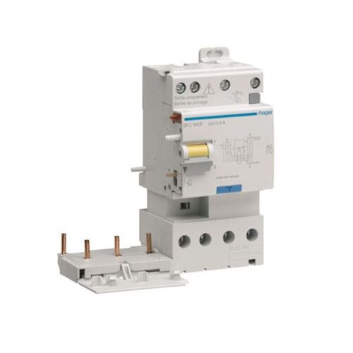 Hager BDC940F Bloc différentiel double sortie 3P+N 40A 30mA type AC