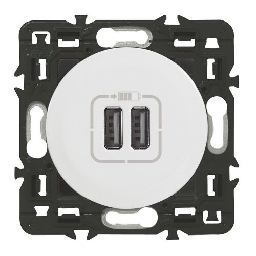 Prise double USB Legrand blanche CELIANE
