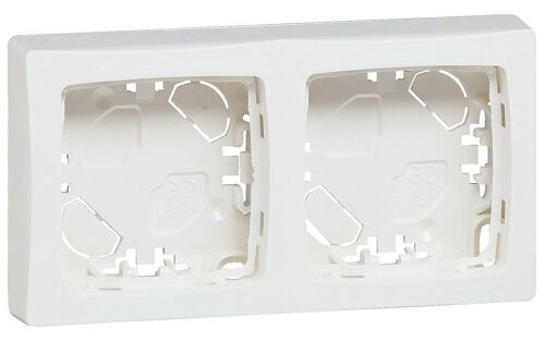 cadre 2 postes pour appareillage saillie