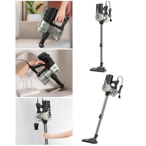 Aspirateur balai filaire vert 600W 22,2 V 0,55L Rayon d'action de 6 m