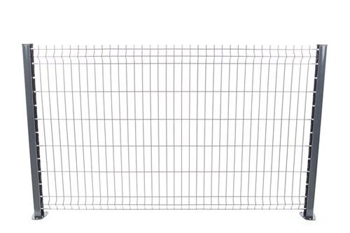 Poteau À Encoches Gris - H. 1,87 M