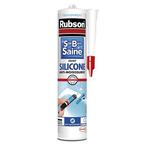 Mastic Sanitaires RUBSON SDB Saine Mastic Translucide 280ml