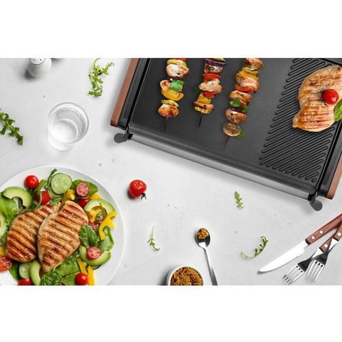 Lagrange Equilibre - Plancha/gril -électrique - 1204 cm ² - bois foncé