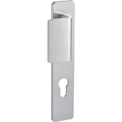 Poignées palière/béquille sur plaques clé I - aluminium argent - Kaza VACHETTE