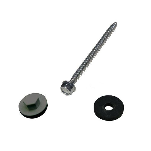 Kit Pour Profil Vissable Plaque Polycarbonate - Coloris - Gris, Epaisseur - 32 Mm / E: 32 Mm / Gris