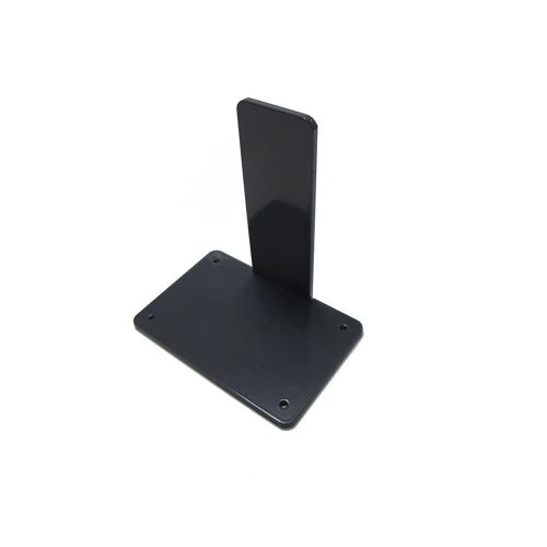 Platine Acier Pour Poteau De Départ Ou Fin De Clôture - Coloris - Gris Anthracite Ral 7015, Largeur - 10 Cm, Longueur - 15 Cm / L: 15 Cm / L: 10 Cm / Gris Anthracite Ral 7015
