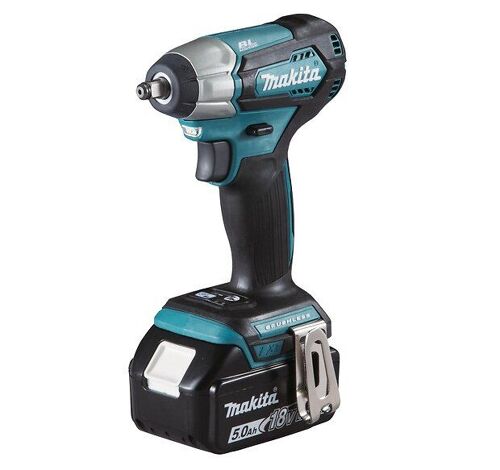 Makita DTW180RTJ - Set clé à choc Li-Ion 18V (2x batterie 5,0Ah) dans MAKPAC - 180Nm - 3/8" - moteur brushless
