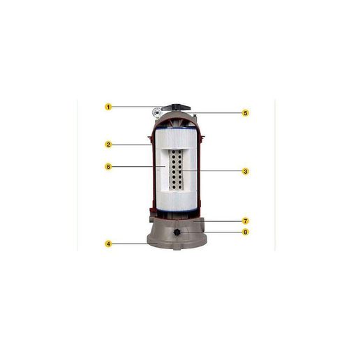 Filtre à cartouche pour piscine hayward star clear plus - 39 m³/h