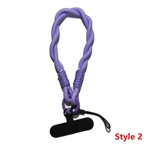 Lanière De Téléphone Créative, Jolie Dragonne Tissée, Bracelet De Sécurité Multifonctionnel, Écouteurs, Corde Courte Anti-Perte, Porte-Clés Portablepolyester / Nylon17