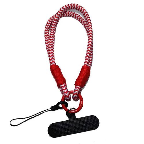 Lanière De Téléphone Créative, Jolie Dragonne Tissée, Bracelet De Sécurité Multifonctionnel, Écouteurs, Corde Courte Anti-Perte, Porte-Clés Portablepolyester / Nylon10