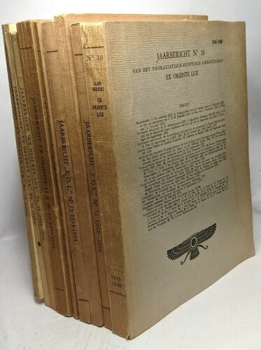 Jaarbericht N°10 To 18 Van Het Vooraziatisch-Egyptisch Genootschap Ex Oriente Lux - (Tussen 1945 En 1964 9 Delen)