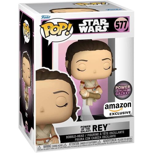 Figurine Funko Pop - Star Wars : Power Of The Galaxy N°577 - Rey (68280)