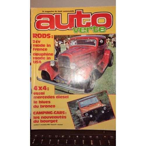 Auto Verte N°8 Novembre 1979 Rods 2cv Et Dauphine 
