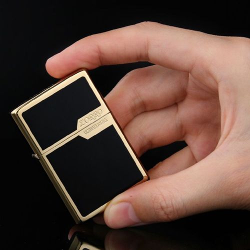 Zorro Briquet Kérosène Boîtier En Laiton Véritable Briquet Kérosène [Or].