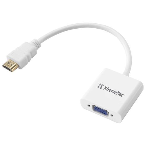 XtremeMac - Adaptateur vidéo - HDMI mâle pour HD-15 (VGA) femelle - support 1600 x 1200, support 1280 x 1024, support 720p, prise en charge de 1920 x 1080 à 60 Hz