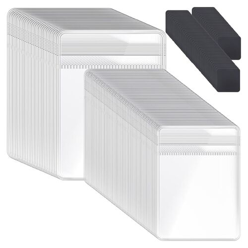 200 Bandes Anti-Ternissement Avec Ensembles De À En Plastique, 100 Rangement Et (2 Tailles)