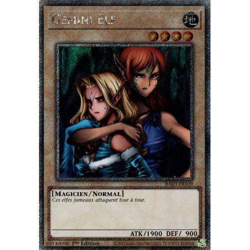 Yu-Gi-Oh! Gemini Elf Ra03-Fr109 - Platinium Secret Rare