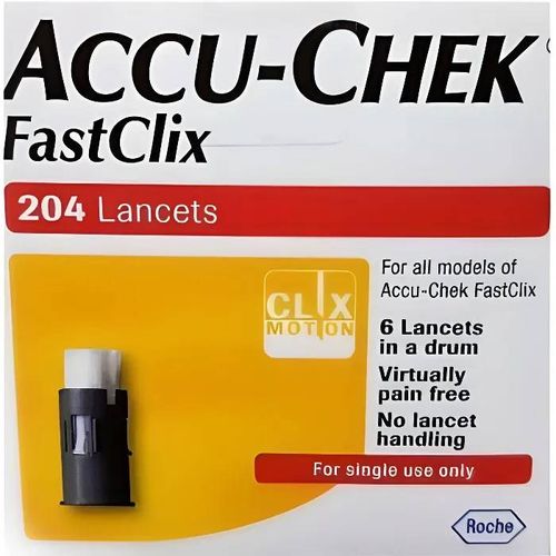 Accu-Chek Fastclix Lancets 204 Lancets