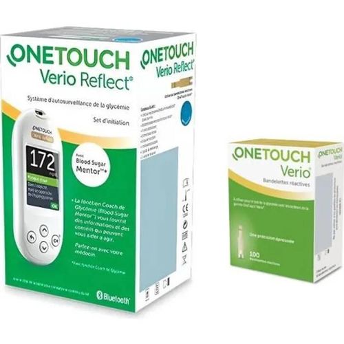 Lecteur One Touch Reflect + Bandelettes Verio Boite De 100