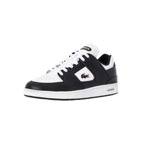 Lacoste Baskets En Cuir Court Cage 224 1 Sma Noir