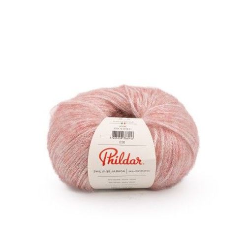 Pelote De Laine Et Mohair À Tricoter Phil Irise Alpaga - Phildar Rosee Rose