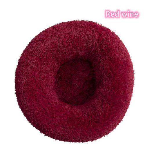 Lit Pour Chat Super Doux En Peluche,Lavable,Pleine Taille,Lit Calme,Beignet,Artefact De Couchage Confortable,Adapté À Toutes Sortes De Chats.Read Wine.L