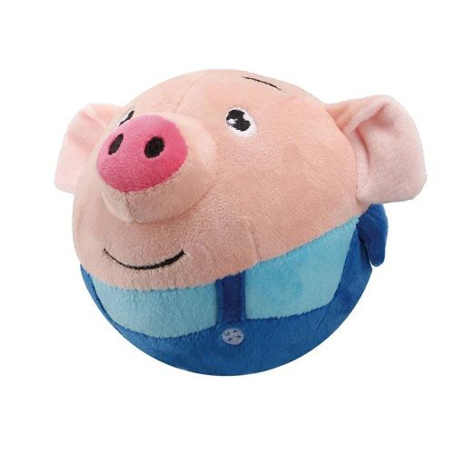 Jouets Électroniques Pour Animaux De Compagnie,Vibration Itude,Balle Rebondisnoyaux,Boule De Morsure Pour Chiot,Animal De Compagnie En Peluche Mobile Actif,Accessoires Pour Chien C.Blue Pig.