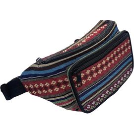 SJZG-Petit Sac Banane Pour Homme Et Femme Sac Banane Latéral Imperméable Pour Téléphone Portable Sac Banane Voyage Running Mariconnière Fête Et Festivals Hippie Ethnique, Croix, De Tamaño Medio