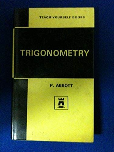 Trigonometry (Teach Yourself S.)