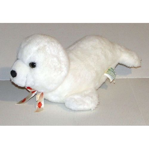 Peluche Phoque Blanc Wild Wonders 32 Cm