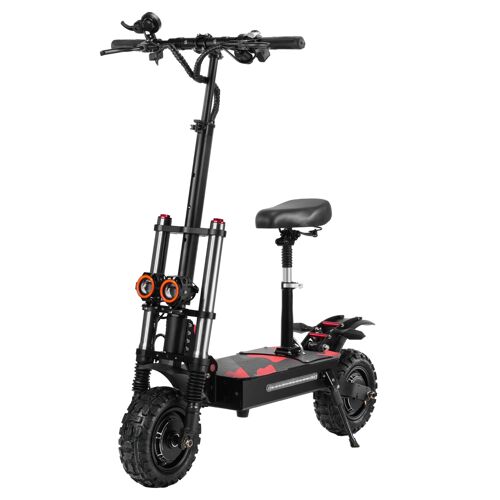 Boyueda S3-11 Trottinette Électrique Urbaine 6000w 60v 38ah, Sièges Amovibles, Pneus Tout-Terrain 11 Pouces, Double Moteur, Longue Autonomie, Pour Adulte