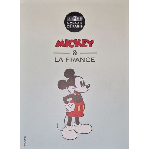 Monnaie De Paris : Cartelette Pour Collection 20 Pièces Mickey & La France