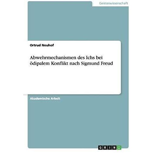 Abwehrmechanismen Des Ichs Bei Ödipalem Konflikt Nach Sigmund Freud