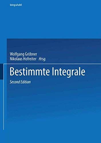 Zweiter Teil Bestimmte Integrale