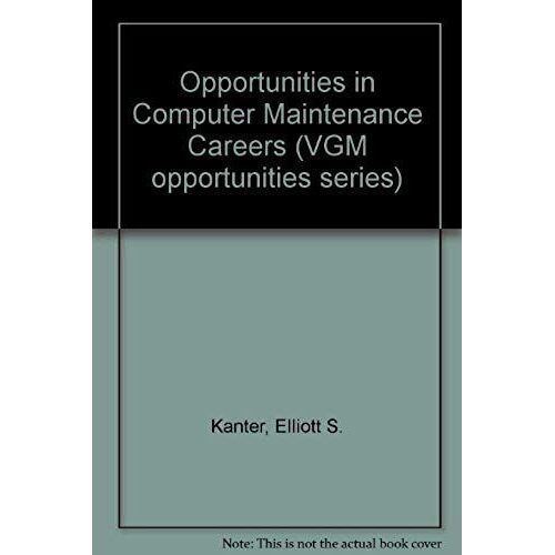 Opportunities In Computer Maintenance Careers