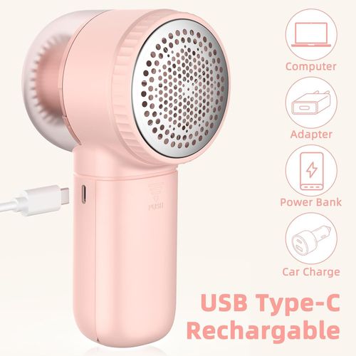 Rasoir À Peluches Électrique Portable Avec 3 Vitesses 6 Lames De Lame Affichage Numérique Led Pour Enlever Les Bouloches Pour Vêtements 01