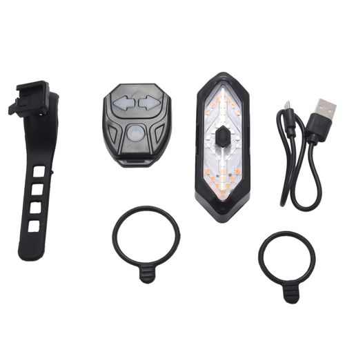 Clignotants De Vélo Télécommande Indicateur De Direction De Vélo Led Feu Arrière Usb Rechargeable Cyclisme Feu Arrière