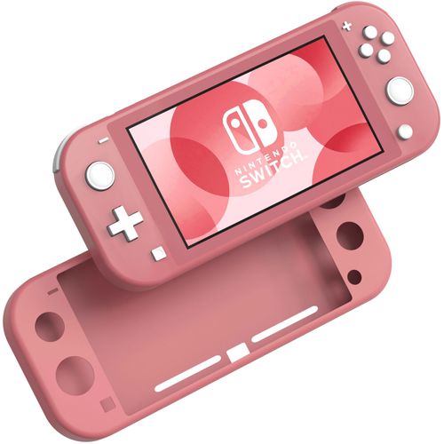 Coque Silicone Rose Compatible Avec Nintendo Switch Lite - Etui Housse Protection Anti Rayure Anti Choc Anti Dérapant Phonillico©