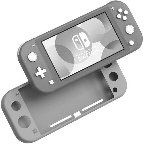Coque Silicone Gris Compatible Avec Nintendo Switch Lite - Etui Housse Protection Anti Rayure Anti Choc Anti Dérapant Phonillico©