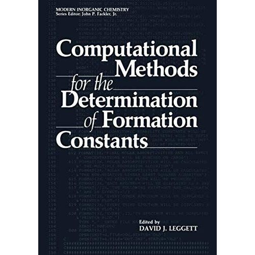 Computational Methods For The Determination Of Formation Constants