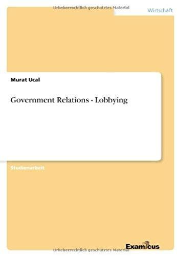 Government Relations - Lobbying